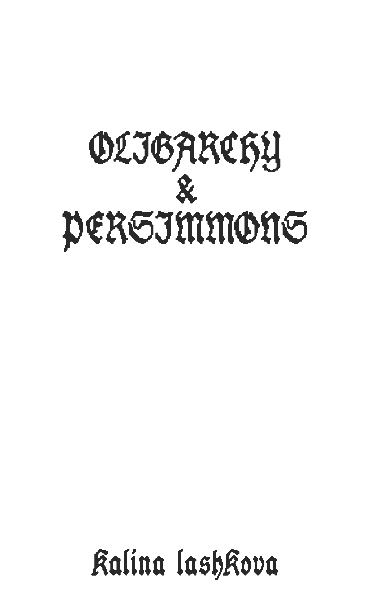 Book Title Page